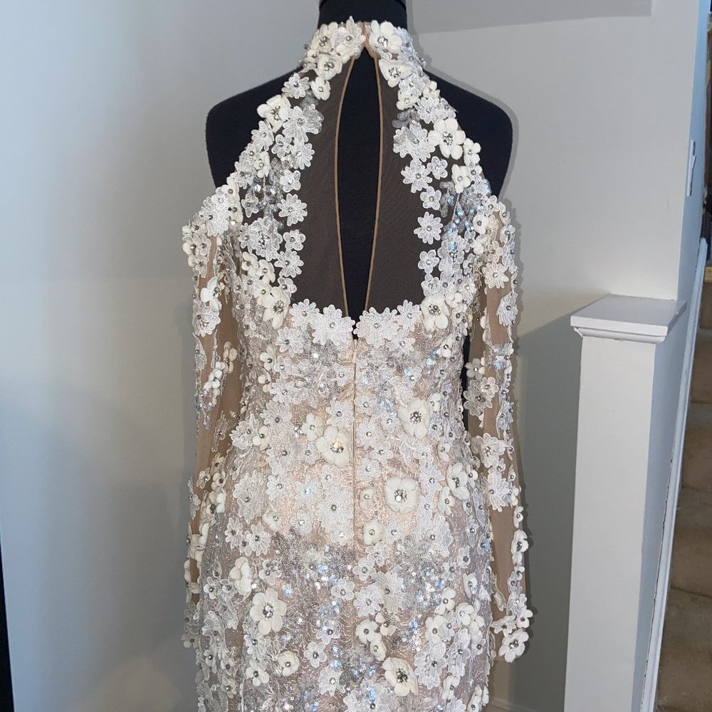 Stephen Yearick Mesmerizing 3D Floral Mermaid Wedding Gown - Picture 7 of 10